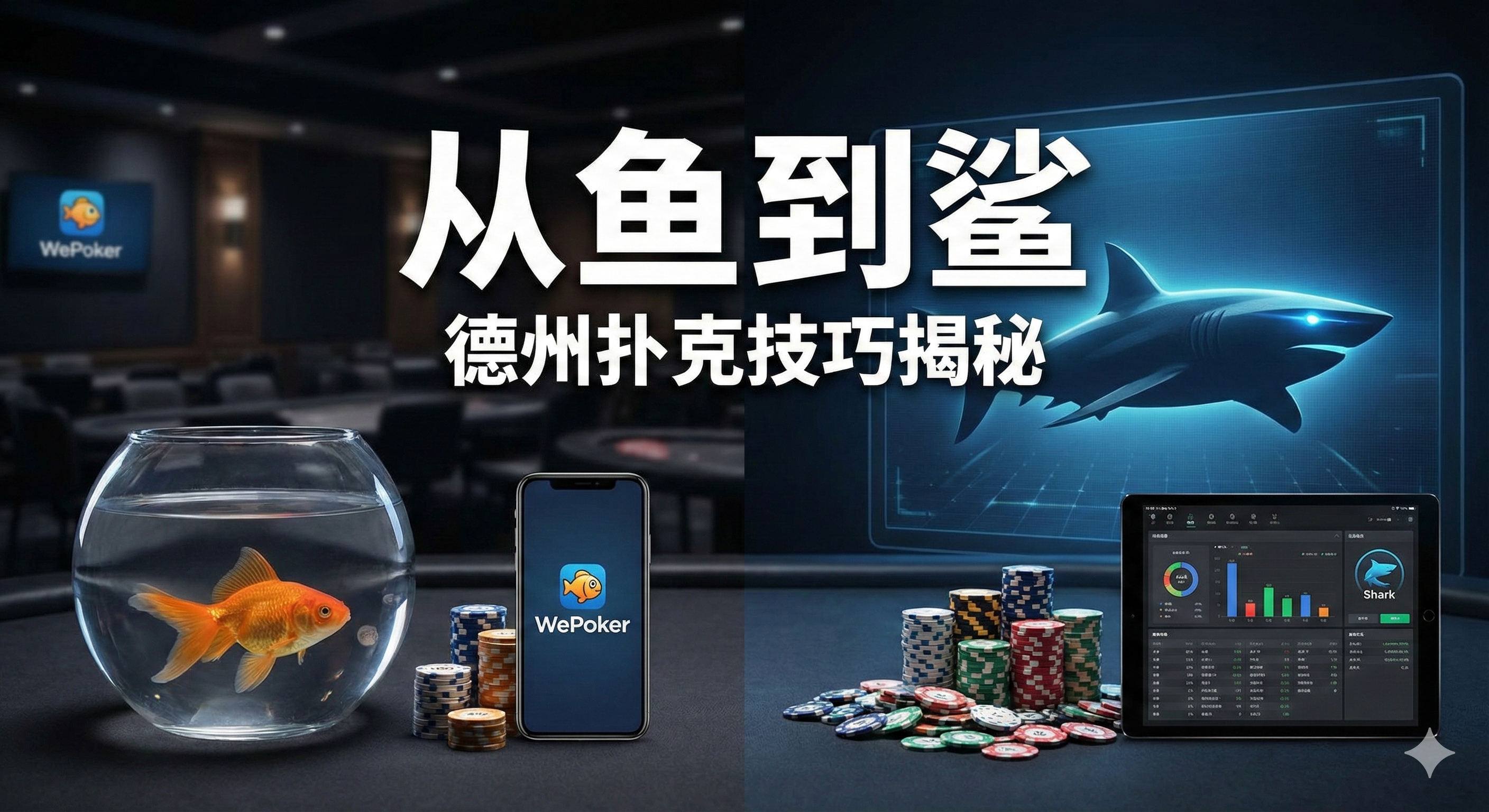 德州扑克技巧揭秘：从“鱼”到“鲨”，如何在 WePoker 等线上扑克平台长期盈利？